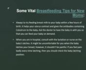 Indian Mom Blogs about Breastfeeding for New Mother from indian breastfeeding mom breastfeeding