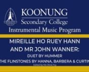Mireille Ho Ruey Hann and Mr John Wanner - Duet and The Flinstones from the flinstones
