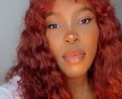 Gorgeous Hair! Check out my YouTube video Elisa Menka for more information about this hair✨nn==&#62;https://shop.luvmehair.com/products/reddish-brown-color-deep-wave-wig-with-bangs