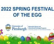 Welcome to our eight annual celebration of the Spring Festival of the Egg! We hope that your families and friends welcome spring with the Nationality Rooms Committees and local folk artists as they have shared with you the customs of their ancestors.Enjoy Egg Decorating, Palm Weaving, St. Brigid Cross Weaving, Easter Customs, Festival Of Colors Customs &amp; Pastries, Easter Cheese Making,Holiday Sugar Cookies,special visit from the Easter Granny many more.n nOn behalf of the University of