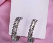 Lover of hoops and bling? These are just for you! nLead Free/ Nickel Free high quality ear decor!