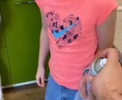 In this video girl jeans painted from behind and little girl hand she ran after her sister watching paint in her sister paint its a very comedy nice video happened to girl prank video viral.