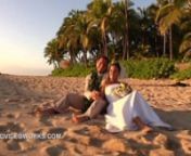 On the wedding beaches of Oahu, Barefoot Hawaiian wedding ceremony videoclips from Waialae beach, Waimanalo beach, Lanikai beach, Kailua beach, Ko&#39;Olina secret beach, Magic Island, and Ala Moana Beach Park.