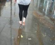 Walking barefoot in the pissing rain in Liverpool city centre. nI think I just like being barefoot...nnThanks to Charlie Hawksworth for being the camera woman!