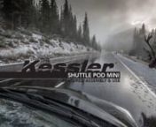 The video above showcases the features, assembly and use of the Kessler Shuttle Pod Mini.nnThe Kessler Shuttle Pod Mini is a smaller, easier to transport version of the original Shuttle Pod. It is about half the size and half the weight of its big brother, yet still provides the versatility needed to get the manual or motorized shot you require.nnIn the kit seen in the video, 6’ of track was used. However, the track sections are available in 2’, 3’ and 4’ lengths and can be connected end