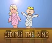 A creative response to the Athenian tragedy by Sophocles. The play is about Oedipus, who was prophesied to kill his father and sleep with his mother. To prevent this from happening, Oedipus&#39; father, King Laius, ordered Oedipus to be killed when he was born. This failed however, and Oedipus was taken to Corinth where he grew up unaware of the prophecy. Later he traveled to Thebes, and killed a contender who he did not recognize, but turned out to be his father. When he arrived in Thebes, he saved