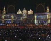 The Indian holy city of Ayodhya has set a new world record for largest display of oil lamps during its celebrations for Diwali, the annual Hindu festival of lights. More than 1.5 million lamps, called diya in Hindi, were lit during Diwali celebrations in the northern city on October 23, 2022. Indian Prime Minister Narendra Modi was among those attending the ceremony.