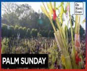 Holy Week starts&#60;br/&#62;&#60;br/&#62;A minister blesses palm fronds at the Our Lady of Lourdes Grotto in Novaliches, Quezon City on Palm Sunday. Filipinos thronged churches on March 24 as Holy Week starts.&#60;br/&#62;&#60;br/&#62;Video by Ismael De Juan &#60;br/&#62;&#60;br/&#62;Subscribe to The Manila Times Channel - https://tmt.ph/YTSubscribe &#60;br/&#62;Visit our website at https://www.manilatimes.net &#60;br/&#62; &#60;br/&#62;Follow us: &#60;br/&#62;Facebook - https://tmt.ph/facebook &#60;br/&#62;Instagram - https://tmt.ph/instagram &#60;br/&#62;Twitter - https://tmt.ph/twitter &#60;br/&#62;DailyMotion - https://tmt.ph/dailymotion &#60;br/&#62; &#60;br/&#62;Subscribe to our Digital Edition - https://tmt.ph/digital &#60;br/&#62; &#60;br/&#62;Check out our Podcasts: &#60;br/&#62;Spotify - https://tmt.ph/spotify &#60;br/&#62;Apple Podcasts - https://tmt.ph/applepodcasts &#60;br/&#62;Amazon Music - https://tmt.ph/amazonmusic &#60;br/&#62;Deezer: https://tmt.ph/deezer &#60;br/&#62;Tune In: https://tmt.ph/tunein&#60;br/&#62; &#60;br/&#62;#TheManilaTimes &#60;br/&#62;#tmtnews &#60;br/&#62;#palmsunday &#60;br/&#62;#holyweek