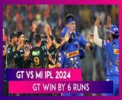 Gujarat Titans got off to a winning start in IPL 2024, beating Mumbai Indians by six runs in Ahmedabad. Hardik Pandya&#39;s tenure as Mumbai Indians&#39; skipper did not go according to plan, as the five-time champions suffered a heartbreaking defeat.