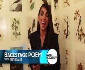 Rupi Kaur performs a poem from her collection &#92;