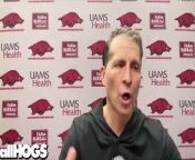 Arkansas Razorbacks coach Eric Musselman&#39;s complete press conference following a 71-67 loss to Mississippi State at Humphrey Coliseum in Starkville, Miss.