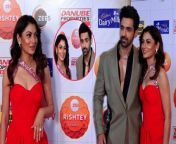 Kaise Mujhe Tum Mil Gaye co-actors Arjit Taneja &amp; Sriti Jha arrive for the Red Carpet bash of Zee Rishtey Awards 2024. Both the artists donned classy formal attires for the award night and also expressed lots of thrill and excitement for the same.