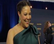 Linda Powell talks celebrating actors and actresses following the SAG-AFTRA strike, what role got her her SAG card and more at the SAG Awards.