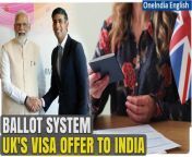 Exciting news for Indian professionals! The UK is offering 3,000 visas through a special ballot system. Learn more about this incredible opportunity and how to apply in our latest video. &#60;br/&#62; &#60;br/&#62;#BallotSystem #UKNews #UnitedKingdom #UKVisa #UKIndiaRelations #RishiSunak #NarendraModi #IndianYoungProfessionals #Immigration #Oneindia&#60;br/&#62;~PR.274~ED.155~