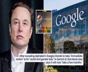 On Sunday, Musk took to X, formerly Twitter, and said that he spoke with the senior Google executive again, who told him that fixing Gemini AI would take a few months. &#60;br/&#62;&#60;br/&#62;Musk has previously said that he spoke with a senior Google executive who assured him that the tech giant is taking &#92;