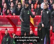 Man City boss Pep Guardiola spoke about the pressures of management ahead of facing Jurgen Klopp&#39;s Liverpool