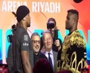 Anthony Joshua Meets Francis Ngannou In A Massive Heavyweight Fight In Saudi Arabia On Friday Night