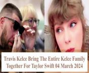 Dive into the heartwarming moments captured as Kansas City Chiefs&#39; tight end Superstar, Travis Kelce, orchestrates a virtual family reunion for Pop Singer Superstar Taylor Swift during her record-breaking eras tour in Singapore on March 4th, 2024, in our latest YouTube video, &#92;