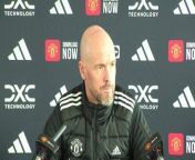 Manchester United boss Erik Ten Hag on fitness of key players ahead of their Premier League game with Everton&#60;br/&#62;Carrington training ground, Manchester, UK