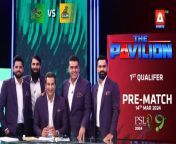 The Pavilion &#124; Peshawar Zalmi vs Multan Sultans (Pre-Match) Expert Analysis &#124; 14 Mar 2024 &#124; PSL9&#60;br/&#62; &#60;br/&#62;1st Qualifier Match : Peshawar Zalmi vs Multan Sultans&#60;br/&#62;&#60;br/&#62;Catch our star-studded panel on #ThePavilion as we bring to you exclusive analysis for every match, live only on #ASportsHD!&#60;br/&#62;&#60;br/&#62;#WasimAkram #PSL9#HBLPSL9 #MohammadHafeez #MisbahUlHaq #AzharAli #FakhareAlam #quettagaladiators #multansultans &#60;br/&#62;&#60;br/&#62;Catch HBLPSL9 every moment live, exclusively on #ASportsHD!Follow the A Sports channel on WhatsApp: https://bit.ly/3PUFZv5#ASportsHD #ARYZAP