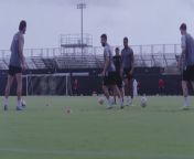 Inter Miami stars struggle through ‘two-ball rondo’ training drill from show stars jenny