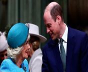 Queen Camilla and Prince William share giggle as they lead royals at Commonwealth Day serviceBBC News