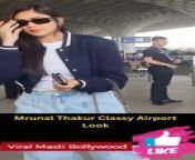 Mrunal Thakur Classy Airport Look