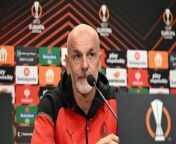 Slavia Praha v AC Milan, Europa League 2023\ 24: the pre-match press conference from boobs press in the park