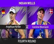 Caroline Wozniacki beat Angelique Kerber 6-4 6-2 to reach her first WTA 1000 quarter-final in half a decade.