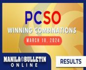 Here are the winning lotto combinations of the lotto draw results for the 9 p.m. draw on Monday, March 18. &#60;br/&#62;&#60;br/&#62;Subscribe to the Manila Bulletin Online channel! - https://www.youtube.com/TheManilaBulletin&#60;br/&#62;&#60;br/&#62;Visit our website at http://mb.com.ph&#60;br/&#62;Facebook: https://www.facebook.com/manilabulletin &#60;br/&#62;Twitter: https://www.twitter.com/manila_bulletin&#60;br/&#62;Instagram: https://instagram.com/manilabulletin&#60;br/&#62;Tiktok: https://www.tiktok.com/@manilabulletin&#60;br/&#62;&#60;br/&#62;#ManilaBulletinOnline&#60;br/&#62;#ManilaBulletin&#60;br/&#62;#LatestNews&#60;br/&#62;