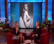 Ellen talks with Kaley Cuoco about Kaley&#39;s nude photo shoot for Allure Magazine