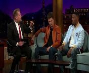 After James asks Jamie Foxx about throwing a 50th high school reunion for his dad, Ansel Elgort shares how his dad&#39;s photography of the naked body had him comfortable with nudity early on.