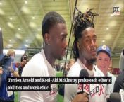 Terrion Arnold and Kool-Aid McKinstry praise each other&#39;s abilities and work ethic