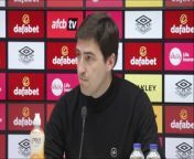 Andoni Iraola reaction to Bournemouth drawing 2-2 with United
