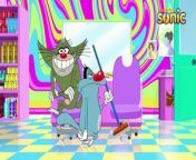 Oggy and the Cockroaches Season 04 Hindi Episode 43 Oggy splits hairs from 3 aunty silky long hair play by man