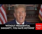 In a video released to social media, former President Trump reiterated his presidential immunity defense.&#60;br/&#62;&#60;br/&#62;Fuel your success with Forbes. Gain unlimited access to premium journalism, including breaking news, groundbreaking in-depth reported stories, daily digests and more. Plus, members get a front-row seat at members-only events with leading thinkers and doers, access to premium video that can help you get ahead, an ad-light experience, early access to select products including NFT drops and more:&#60;br/&#62;&#60;br/&#62;https://account.forbes.com/membership/?utm_source=youtube&amp;utm_medium=display&amp;utm_campaign=growth_non-sub_paid_subscribe_ytdescript&#60;br/&#62;&#60;br/&#62;&#60;br/&#62;Stay Connected&#60;br/&#62;Forbes on Facebook: http://fb.com/forbes&#60;br/&#62;Forbes Video on Twitter: http://www.twitter.com/forbes&#60;br/&#62;Forbes Video on Instagram: http://instagram.com/forbes&#60;br/&#62;More From Forbes:http://forbes.com