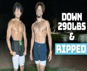 WITH a past combined weight of 665Ibs, Kalvin and Angelo Sanders, aka ‘The VisionTwins’, have lost a whopping 290Ibs together. Growing up was incredibly tough for the twins, who were labelled &#39;big kids&#39; and kept gaining weight. Kavlin told Truly: “Our biggest time of our lives was 16-17 years old. We were extremely obese.&#92;