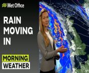 The southeast will have a bright start to the morning until around midday. In the early morning, a front approaches from the west with a southwesterly breeze that will bring mild temperatures. The west will have thickening cloud with rain to follow, spreading east across the UK reaching the far southeast in the afternoon. The rain will persist throughout the day, heaviest in the northwest. – This is the Met Office UK Weather forecast for the morning of 10/04/24. Bringing you today’s weather forecast is Annie Shuttleworth.