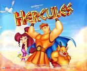 Hercules is a 1997 American animated musical fantasy comedy film produced by Walt Disney Feature Animation for Walt Disney Pictures. It is loosely based on the legendary hero Heracles (known in the film by his Roman name, Hercules), the son of Zeus, in Greek mythology. The film was directed by John Musker and Ron Clements, both of whom also produced the film with Alice Dewey Goldstone. The screenplay was written by Clements, Musker, Donald McEnery, Bob Shaw, and Irene Mecchi. Featuring the voices of Tate Donovan, Danny DeVito, James Woods, and Susan Egan, the film follows the titular Hercules, a demigod with super-strength raised among mortals, who must learn to become a true hero in order to earn back his godhood and place in Mount Olympus, while his evil uncle Hades plots his downfall.