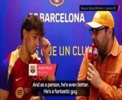 Barcelona&#39;s Joao Felix said Manchester City star Bernardo Silva asks about the club, fuelling transfer talk