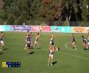 Golden Square's Jayden Burke takes a great mark and goals v Eaglehawk from great sex
