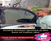 Hrithik Roshan spotted at the Sets of Indian Idol