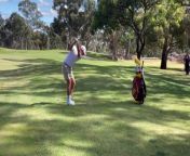 Lucas Herbert&#39;s wedge shot finishes in the hole at Neangar Park Pro-Am.