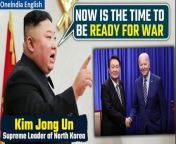 In a chilling declaration, North Korean leader Kim Jong Un asserts the need for heightened preparedness for war amidst escalating tensions. Learn more about North Korea&#39;s military developments and its alliances with Russia in this comprehensive update. &#60;br/&#62; &#60;br/&#62;#KimJong #KimJongUn #NorthKorea #SouthKorea #NorthKoreavsSouthKorea #KoreanPenisula #NorthKoreaUSRelations #Oneindia&#60;br/&#62;~HT.99~PR.274~ED.155~