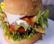 Deliciously Juicy: Homemade Chicken Burger Recipe! &#60;br/&#62;&#60;br/&#62;Join us in the kitchen for a mouthwatering journey as we whip up the ultimate homemade chicken burger! In this tantalizing video, we&#39;ll walk you through every step of crafting the perfect chicken patty, from seasoning the ground chicken to shaping and grilling it to perfection.&#60;br/&#62;&#60;br/&#62;Get ready to tantalize your taste buds with the irresistible aroma of sizzling chicken, perfectly seasoned and nestled between soft burger buns. We&#39;ll also share our secrets for creating a medley of vibrant toppings and sauces that will elevate your chicken burger to gourmet status.&#60;br/&#62;&#60;br/&#62;Whether you&#39;re craving a quick weeknight dinner or planning a backyard barbecue, this chicken burger recipe is sure to impress. It&#39;s family-friendly, incredibly flavorful, and guaranteed to satisfy even the pickiest of eaters.&#60;br/&#62;&#60;br/&#62;So, grab your apron and get ready to embark on a culinary adventure. Hit that &#39;play&#39; button and let&#39;s dive into the delicious world of homemade chicken burgers. Bon appétit! ✨&#60;br/&#62;#ChickenBurger&#60;br/&#62;#BurgerRecipe&#60;br/&#62;#CookingTutorial&#60;br/&#62;#HomemadeBurger&#60;br/&#62;#GrilledChicken&#60;br/&#62;#QuickMeals&#60;br/&#62;#EasyRecipes&#60;br/&#62;#FamilyFriendly&#60;br/&#62;#Foodie&#60;br/&#62;#CookingAtHome