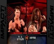 TNA Lockdown 2005 - AJ Styles vs Abyss (Six Sides Of Steel Match) from girl xxx style