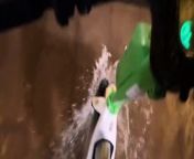 Video shows water gushing at incredible speed from the ceiling of a Flying Tiger Copenhagen store inside the Mall of the Emirates. &#60;br/&#62;&#60;br/&#62;The mall, which cost £174.m to build, spreads over 2,4m square feet (220,000 m2) of retail floor area. &#60;br/&#62;&#60;br/&#62;Further footage shows roads in the downtown area completely flooded.
