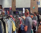 Fashionistas rushed to first Illawarra&#39;s inaugural Vintage Kilo Sale, held at UOW on Saturday, April 27, 2024. Video by Nadine Morton