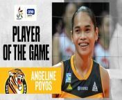 Angge Poyos is back to looking like her strong self, leading UST to a sweep of UE.