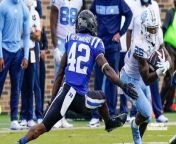 The Tar Heels blew out Duke in the annual rivalry game, scoring on their first seven possessions and rolling to a 56-24 win, keeping the Victory Bell for a second year. Here&#39;s a look at the top images from the game.